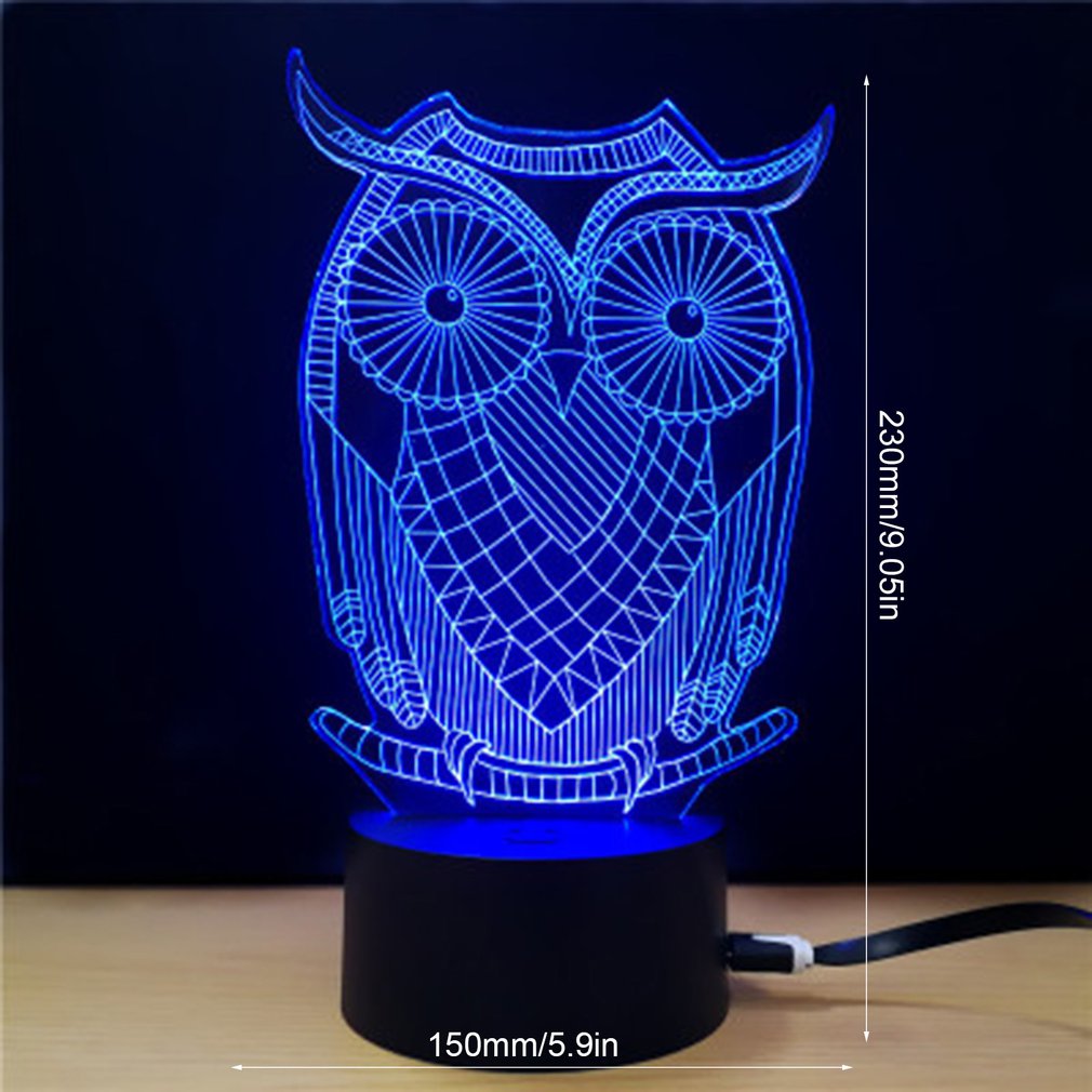 3D Stereo LED-Nachtlicht – Valentinstag Geschenk mit Farbwechsel