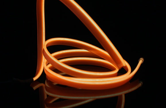 LED-Streifenlicht für Autos, Neon-Partydekoration, Fahrrad-Tanzlampe, 12V wasserdicht, USB-Streifenlampen Orange