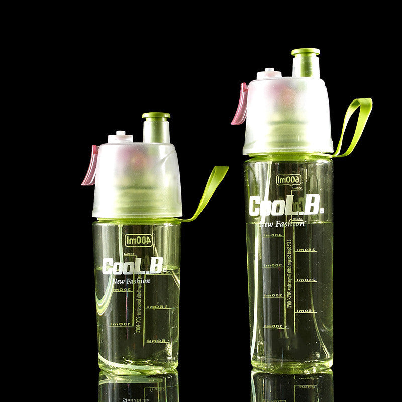 Sport-Trinkflasche mit Sprühnebel 600ml – Auslaufsicher & BPA-frei Suction nozzle green