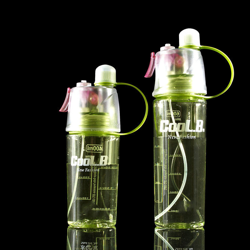 Sport-Trinkflasche mit Sprühnebel 600ml – Auslaufsicher & BPA-frei Green