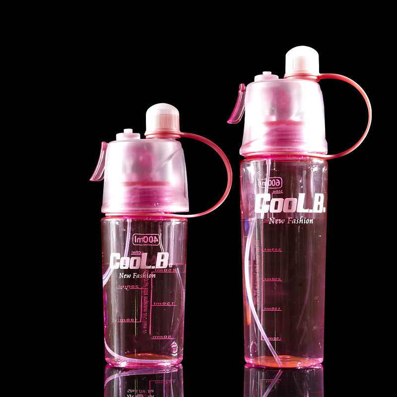 Sport-Trinkflasche mit Sprühnebel 600ml – Auslaufsicher & BPA-frei Red