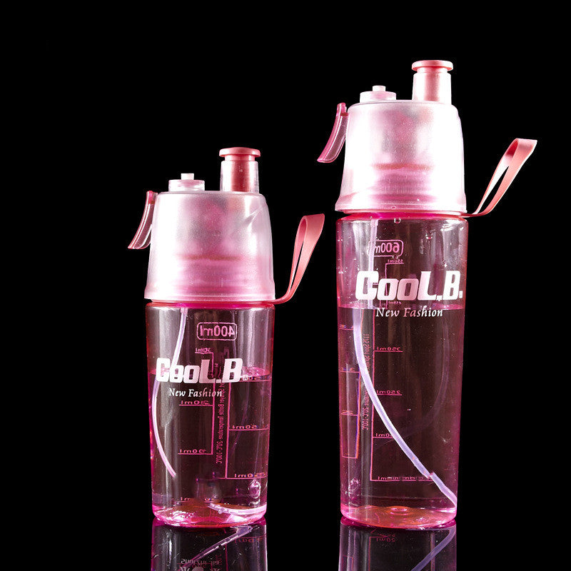 Sport-Trinkflasche mit Sprühnebel 600ml – Auslaufsicher & BPA-frei Suction nozzle red