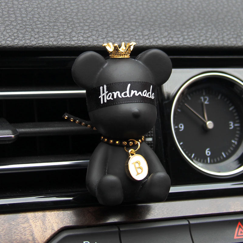 Auto-Duftaccessoire Klimaanlage Luftauslass Duft Dekoration Black Blinded Bear