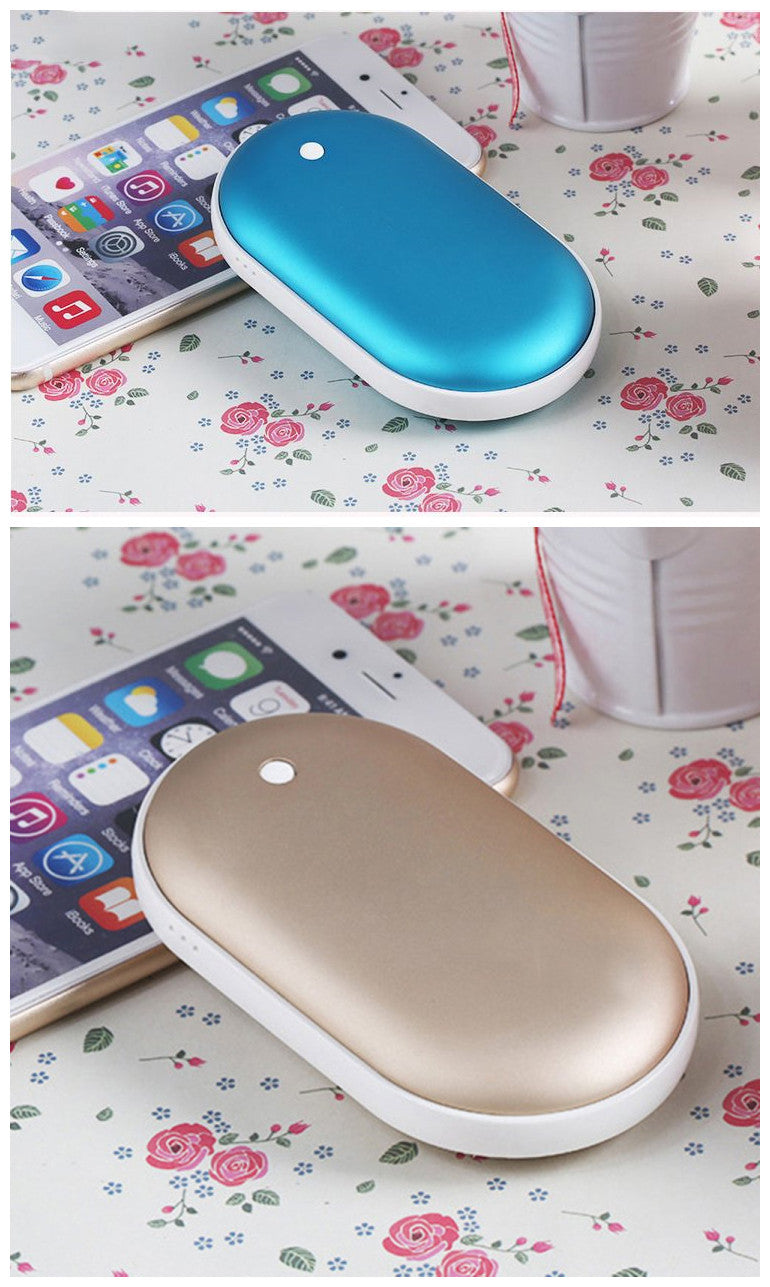 3-in-1 Macaron Powerbank mit Handwärmer – Warm & geladen im Winter BlueGolden