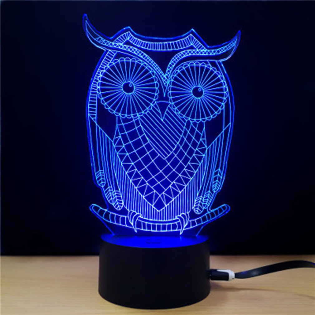 3D Stereo LED-Nachtlicht – Valentinstag Geschenk mit Farbwechsel Black Colorful touch