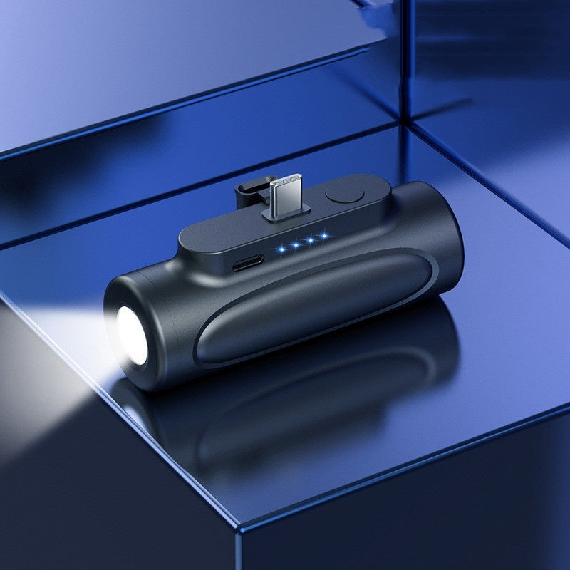 Kreative Powerbank mit Blendlicht-Taschenlampe – 2-in-1 Notfall-Tool