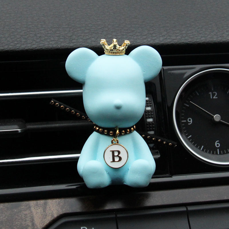 Auto-Duftaccessoire Klimaanlage Luftauslass Duft Dekoration Blue Riveted Bear