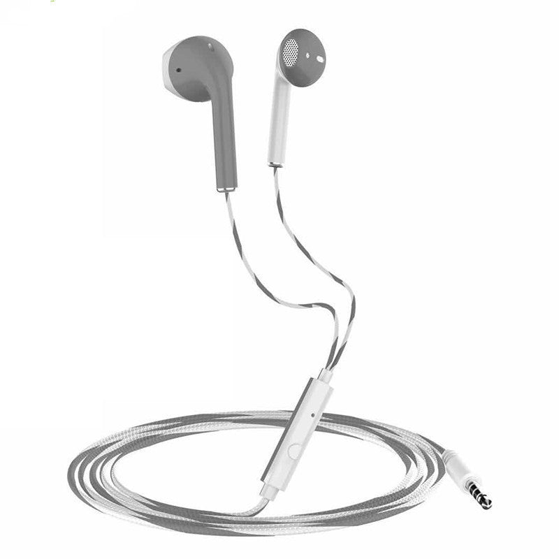 Kabellose Bluetooth Earbuds mit LED-Display – Premium Sound für unterwegs White gray Wired earphone