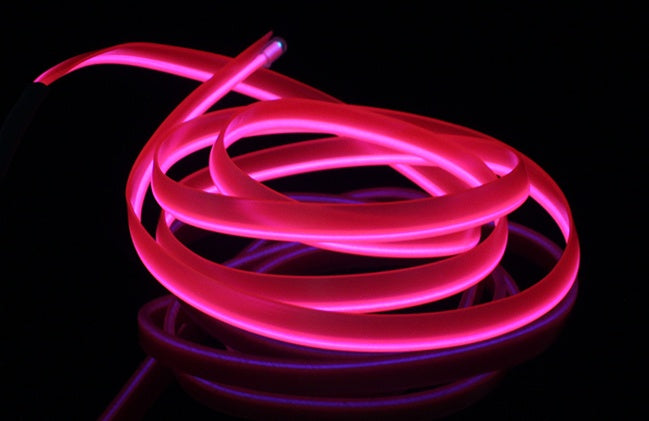 LED-Streifenlicht für Autos, Neon-Partydekoration, Fahrrad-Tanzlampe, 12V wasserdicht, USB-Streifenlampen Pink