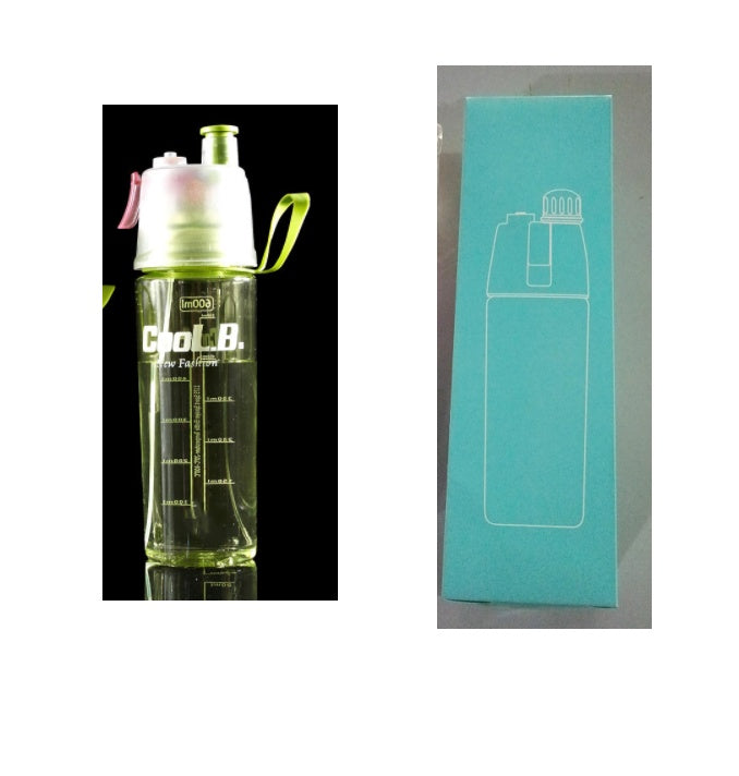 Sport-Trinkflasche mit Sprühnebel 600ml – Auslaufsicher & BPA-frei Suction nozzle green 600ml box