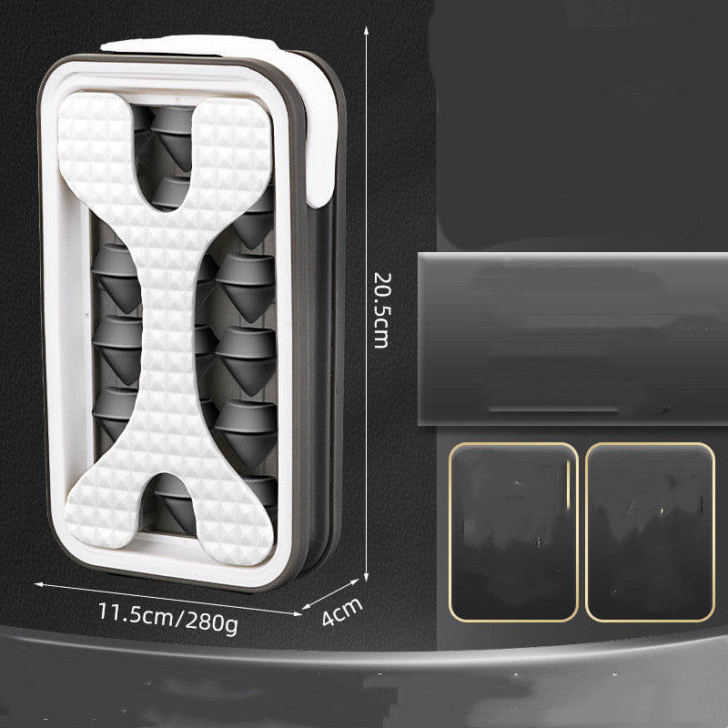 2-in-1 Silikon-Eiswürfelform & Wasserflasche – Diamant-Eiswürfel Light Grey