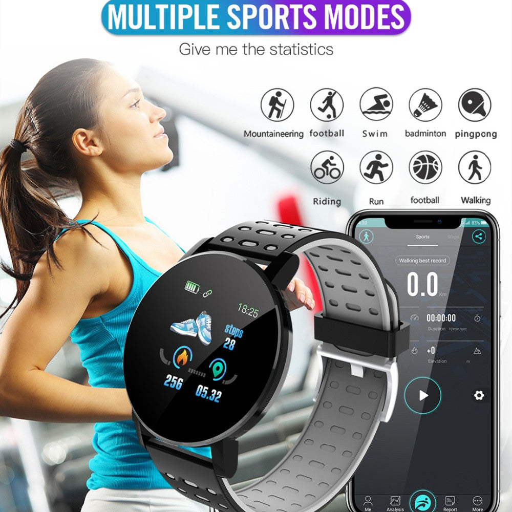 119 Plus Smartwatch – Fitness-Tracker mit Herzfrequenzmessung