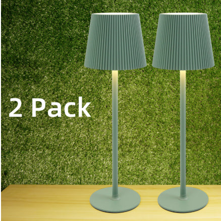 Kabellose Lade-Schreibtischlampe, KTV-Cocktailbar-Tischlampe, tragbares Nachtlicht 2pcs Green