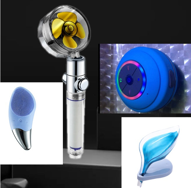 Wasserdichter Mini-Bluetooth-Lautsprecher mit LED 4pcs set