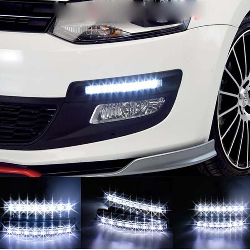 LED Tagfahrlicht 6000K Weiß 8 LEDs Universal für Auto LKW SUV