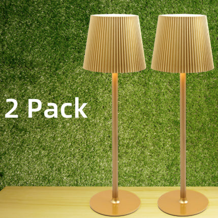Kabellose Lade-Schreibtischlampe, KTV-Cocktailbar-Tischlampe, tragbares Nachtlicht 2pcs Gold