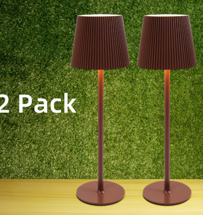 Kabellose Lade-Schreibtischlampe, KTV-Cocktailbar-Tischlampe, tragbares Nachtlicht 2pcs Brown