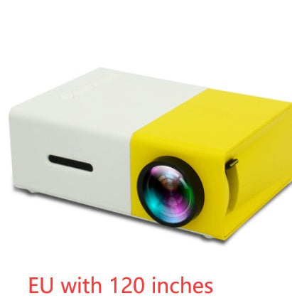 Tragbarer Mini-Projektor YG300 – Heimkino bis 100 Zoll EU with 120 inches
