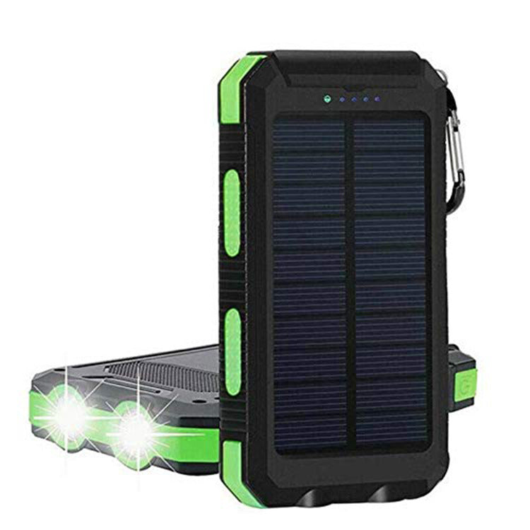 Outdoor Solar-Powerbank mit Kompass – Dein Survival-Begleiter Green 10000mA