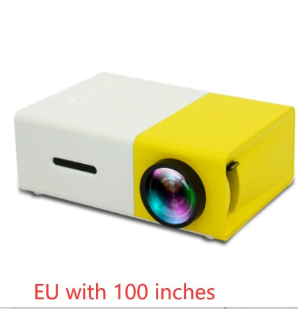 Tragbarer Mini-Projektor YG300 – Heimkino bis 100 Zoll EU with 100 inches
