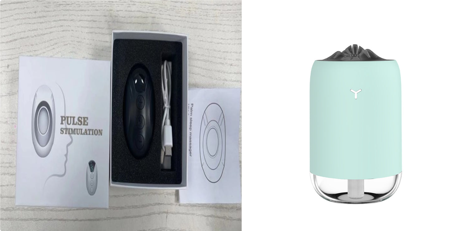 Einschlafhilfe mit EMS-Mikrostrom – Natürliche Schlafhilfe gegen Stress Black set