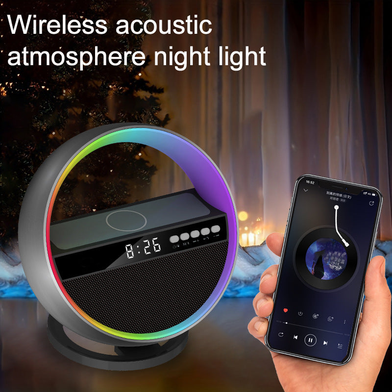 RGB Nachtlicht mit 15W Wireless Charger und Bluetooth Lautsprecher