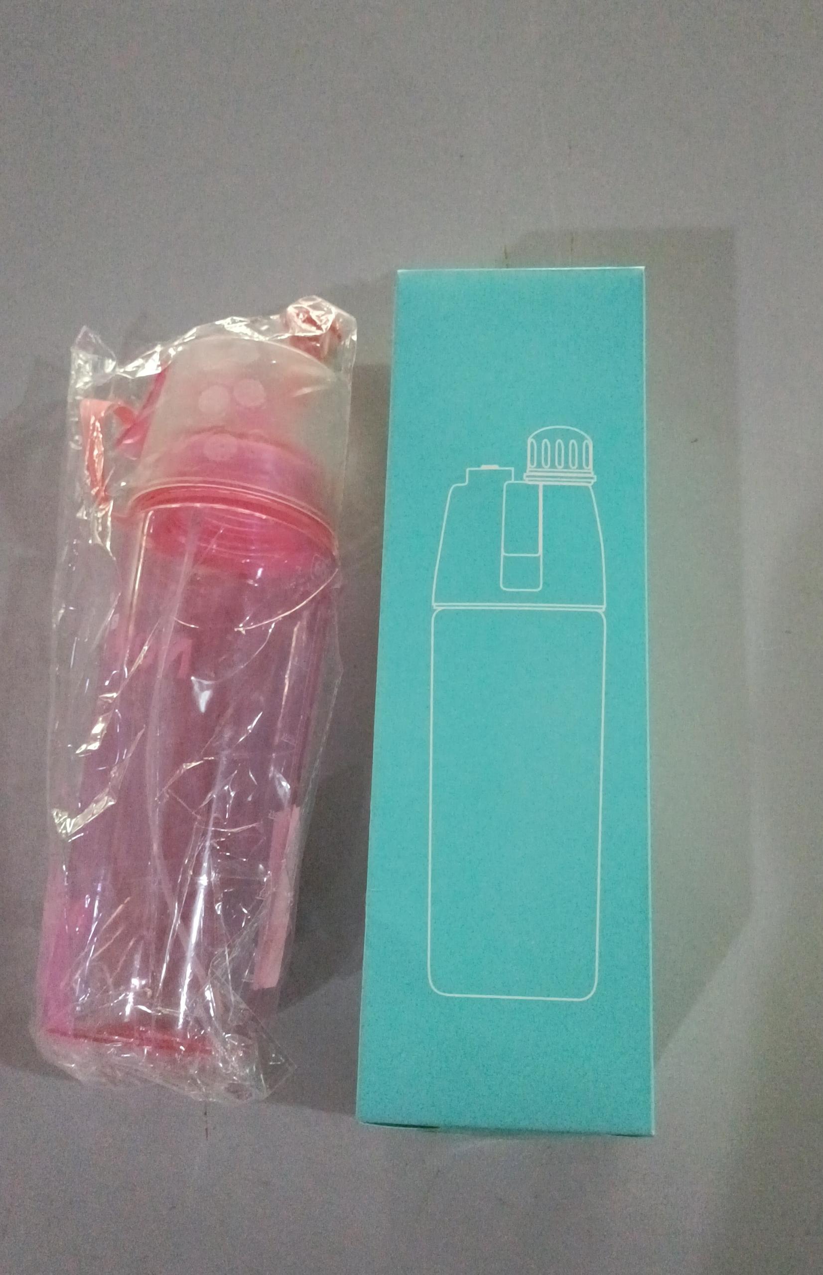 Sport-Trinkflasche mit Sprühnebel 600ml – Auslaufsicher & BPA-frei Suction nozzle red 600ml box