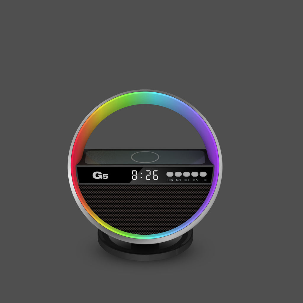 RGB Nachtlicht mit 15W Wireless Charger und Bluetooth Lautsprecher