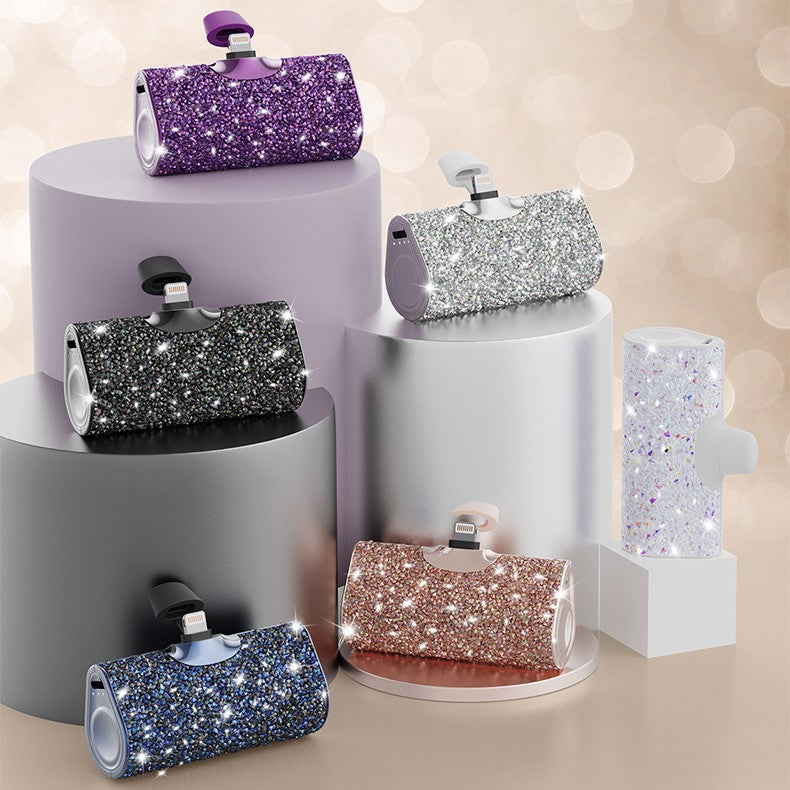 Diamant-Kapsel Powerbank – Klein wie ein Lippenstift, immer dabei