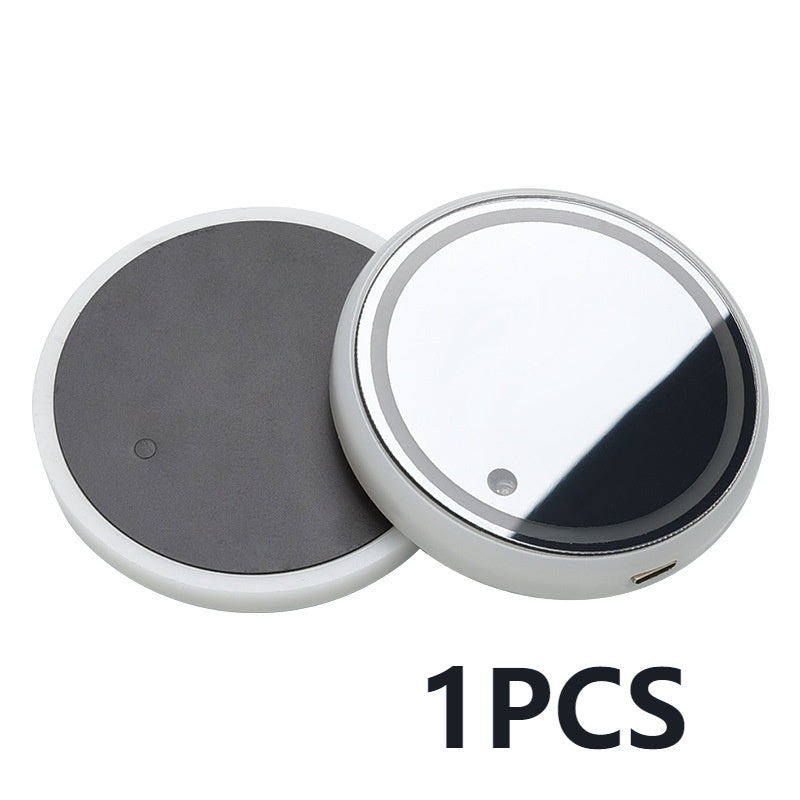 Bunter Getränkehalter mit LED-Beleuchtung, Solar- und USB-Ladefunktion, rutschfester Untersetzer, Ambientebeleuchtung fürs Auto 1pc USB